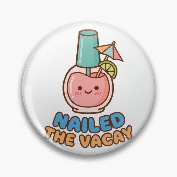 Item preview, Nailed The Vacay Cute Summer Nails Sticker designed and sold by Lestari Studio.