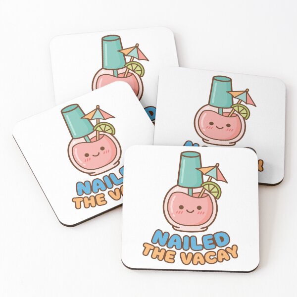 Item preview, Nailed The Vacay Cute Summer Nails Sticker designed and sold by Lestari Studio.
