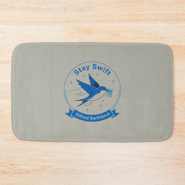 Item preview, Stay Swift Swallow Emblem - Cute Blue Flying Swiftbird designed and sold by TheSquirla.
