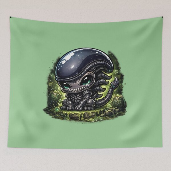 Item preview, Xenomorph Alien Chibi designed and sold by NerdiPop.