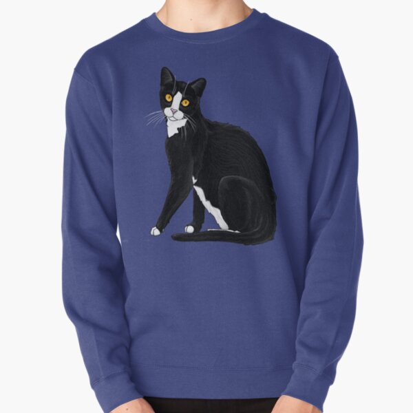 Tuxedo Cat Pullover Sweatshirt