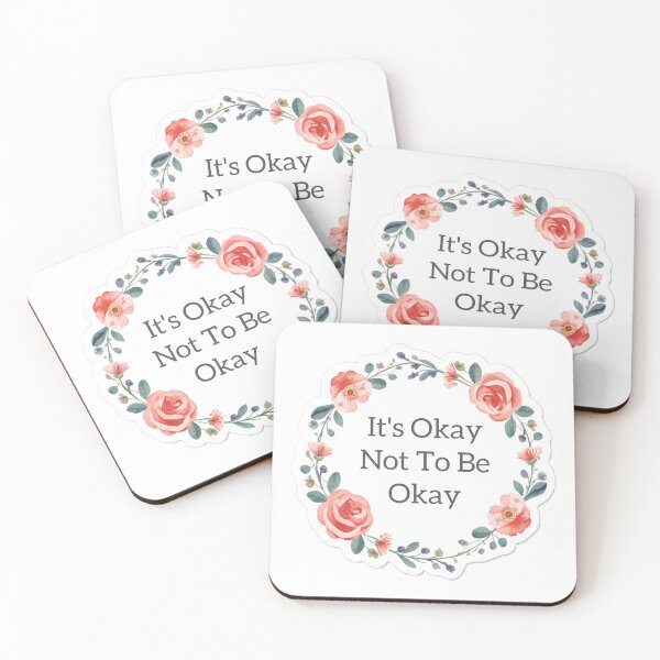 Item preview, It's Okay Not To Be Okay Sticker Mental Health Awareness Watercolor Floral Cute Kawaii Butterfly Sticker designed and sold by ismailf505.