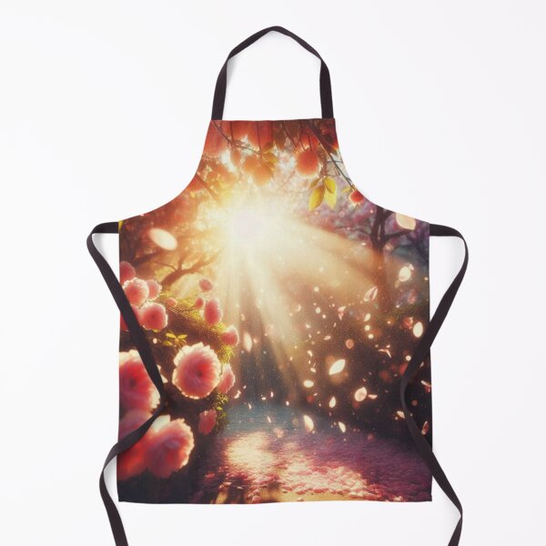 Item preview, Golden Hour Blossom Path | Dreamy Pink Cherry Flowers Sunlight designed and sold by IRON SIREN.