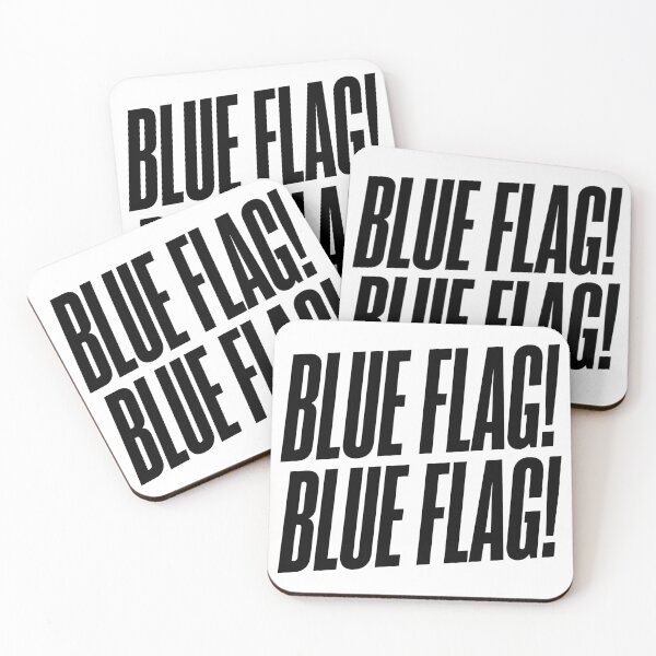 Item preview, Blue Flag! Blue Flag! – Sim Racing Humor designed and sold by GarageGraphics.