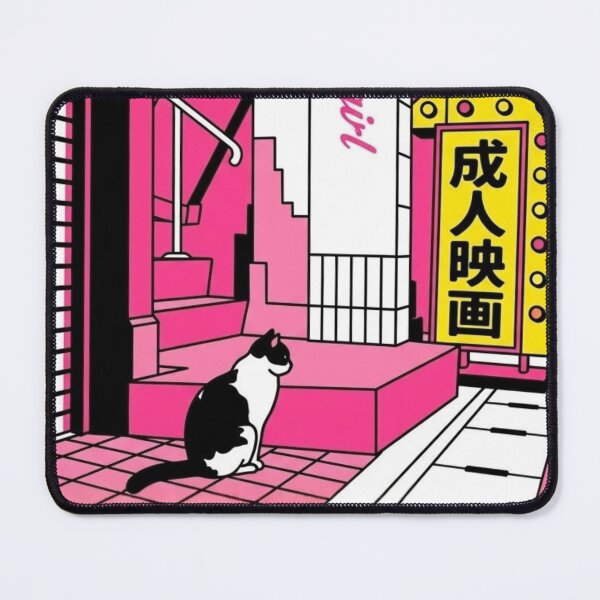 Item preview, “Alley Cat With a Side of Neon Noodles and Existential Skate Debt” designed and sold by Print Fiction.