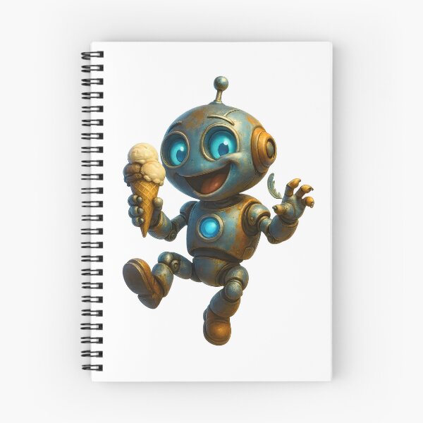 Item preview, Friendly Robot – Cute Ice Cream Robot Design designed and sold by Yomere.