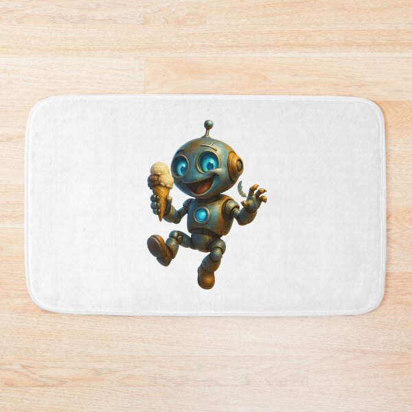 Item preview, Friendly Robot – Cute Ice Cream Robot Design designed and sold by Yomere.