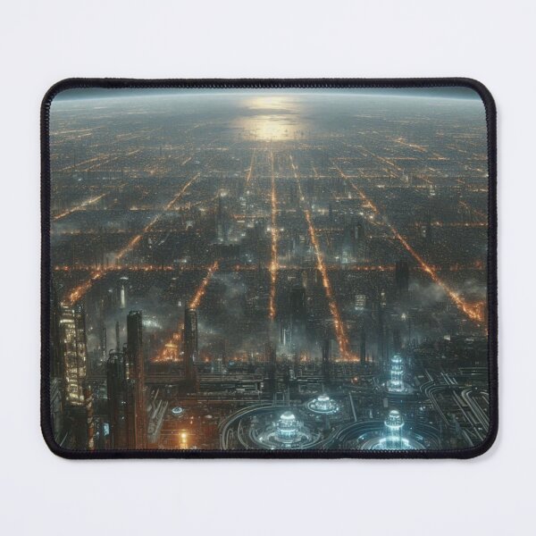 Item preview, Cyberpunk City From Space | Futuristic Neon Metropolis Night View designed and sold by IRON SIREN.
