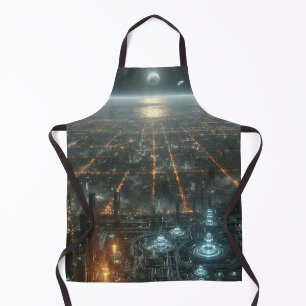 Item preview, Cyberpunk City From Space | Futuristic Neon Metropolis Night View designed and sold by IRON SIREN.