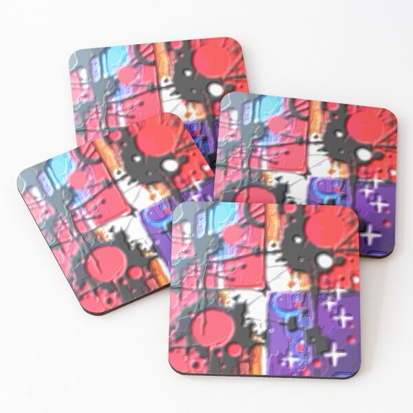 Item preview, cosmic noise plasticine colorful geometric abstract design designed and sold by SmashingDeals.