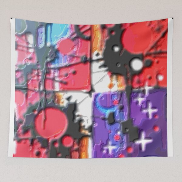 Item preview, cosmic noise plasticine colorful geometric abstract design designed and sold by SmashingDeals.