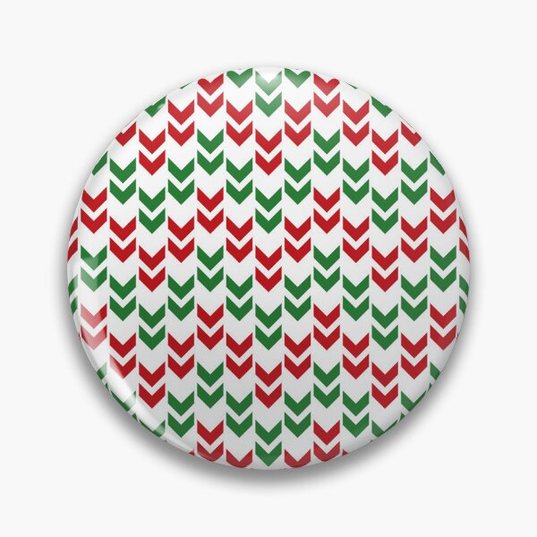 Item preview, Green, red & white arrows zigzag pattern designed and sold by Mint + Midnight.