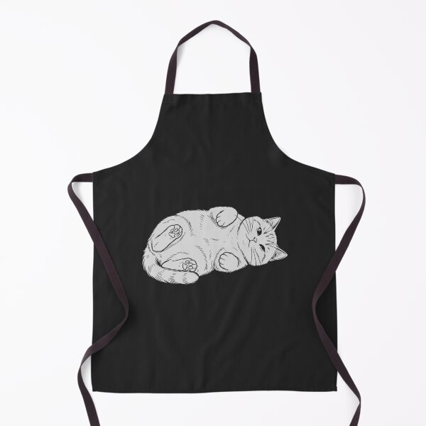 Item preview, Cat Lying on Back Showing Belly - White Silhouette designed and sold by sxtfejvseyn.