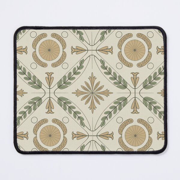 Item preview, Elegant Neoclassical Laurel Wreath Pattern | Sage Green Classical Seamless Repeat designed and sold by Midnight Veil Designs.