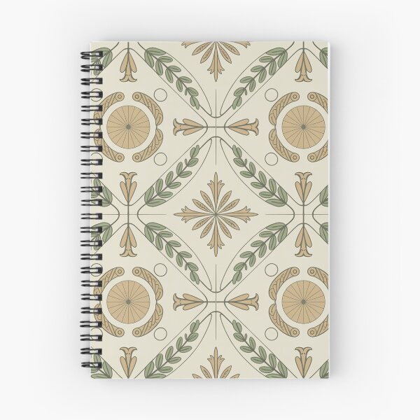 Item preview, Elegant Neoclassical Laurel Wreath Pattern | Sage Green Classical Seamless Repeat designed and sold by Midnight Veil Designs.