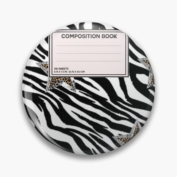Item preview, Y2k Zebra And Star Print Notebook designed and sold by ZeyCo.