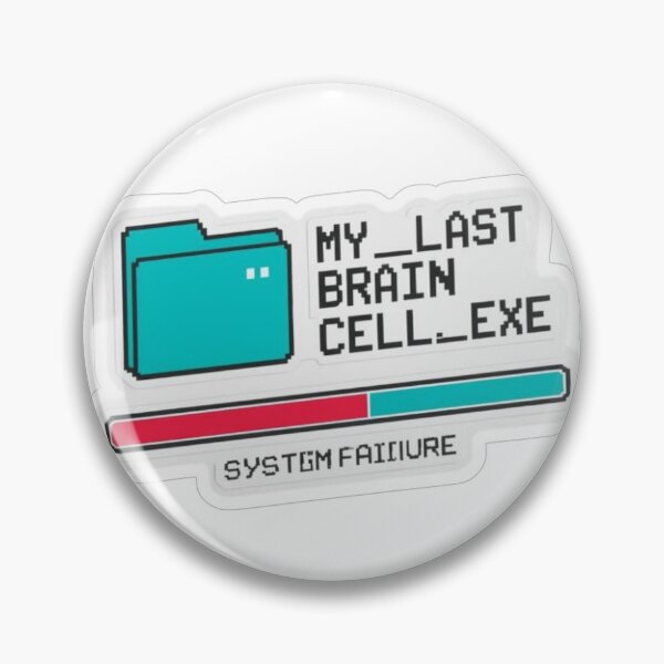 Item preview, Retro PC Last Brain Cell System Failure designed and sold by MoodPeel_ .
