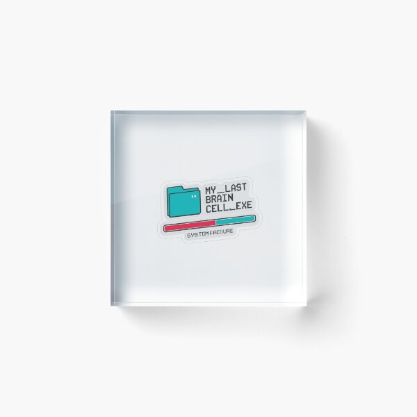 Item preview, Retro PC Last Brain Cell System Failure designed and sold by MoodPeel_ .
