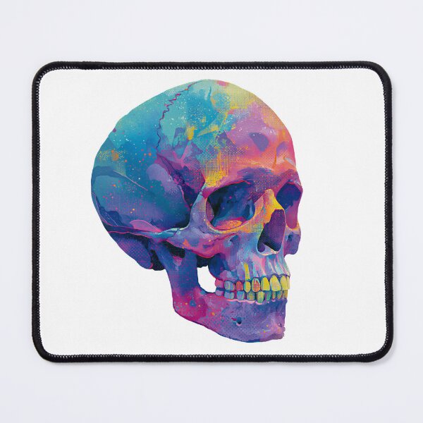 Item preview, Neon Watercolour Skull designed and sold by AI-lineDesign.