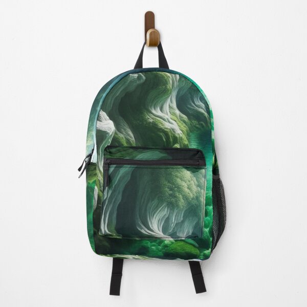 Item preview, Emerald Tunnel Cave | Glowing River Portal Fantasy Wall Art designed and sold by IRON SIREN.