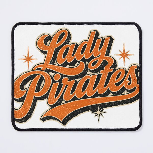 Item preview, Lady Pirates | Vintage Retro Script Shirt designed and sold by AOAinc.