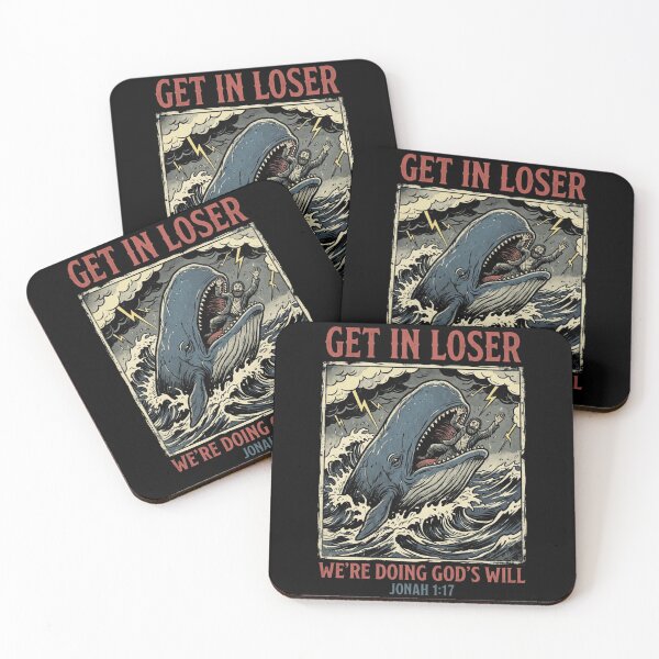 Item preview, Get In Loser We're Doing God's Will Jonah 1:17 - Funny Bible Verse Reference designed and sold by legendaryskins.