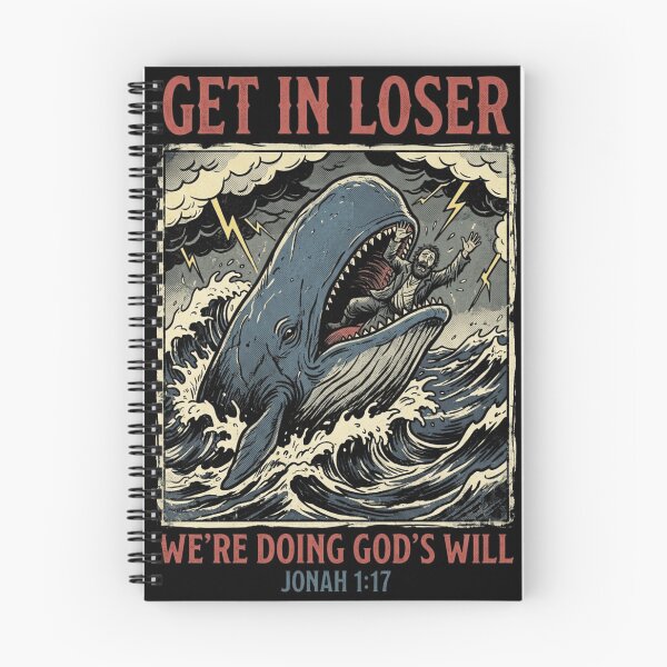 Item preview, Get In Loser We're Doing God's Will Jonah 1:17 - Funny Bible Verse Reference designed and sold by legendaryskins.