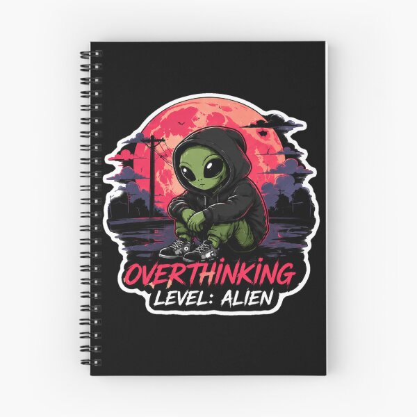 Item preview, Overthinking Level Alien | Cute Introvert Space Character designed and sold by TheZyro.
