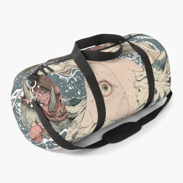 Item preview, Mystical White Tiger Floral Illustration | Surreal Eyeball Pyramid Art designed and sold by Qim X Fantasy.