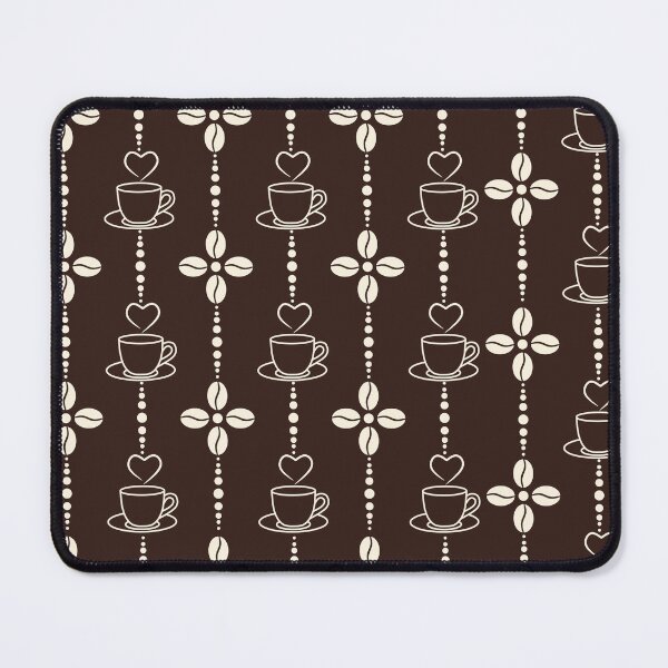 Item preview, Seamless Coffee Cups and Beans Pattern designed and sold by ratihms.art.