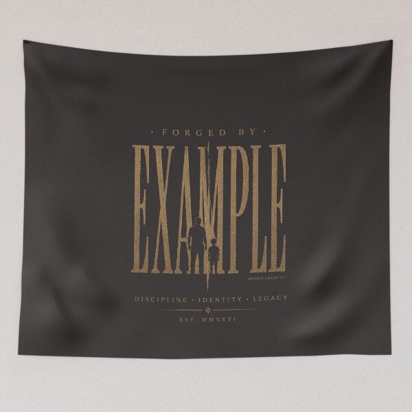 Item preview, Forged By Example Shirt | Father Son Legacy Design | Masculine Motivation Streetwear designed and sold by BOOGY LEGACY™.