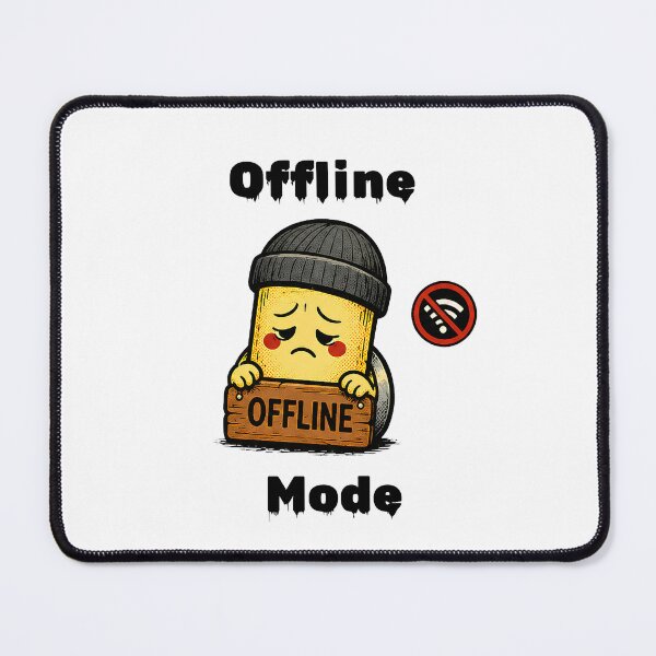 Item preview, Offline Mode Shirt – Social Battery Low Funny Introvert Aesthetic Tee designed and sold by DesignTeamHub.