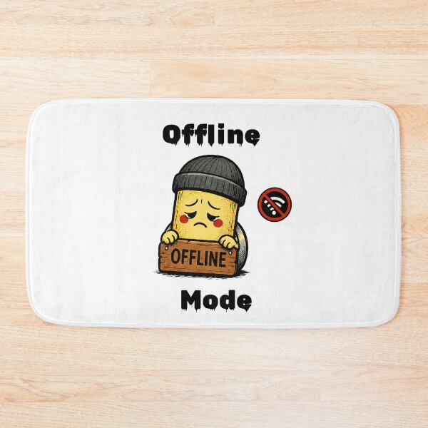 Item preview, Offline Mode Shirt – Social Battery Low Funny Introvert Aesthetic Tee designed and sold by DesignTeamHub.