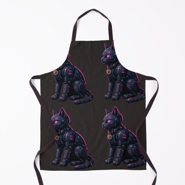 Item preview, Neo Tokyo Mechanical Cat | Cyberpunk Pixel Art Robot Cat designed and sold by Neo Tokio.