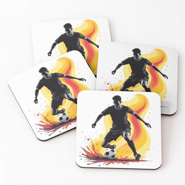 Item preview, Dynamic Soccer Player With Fiery Splash designed and sold by PMTaurus.