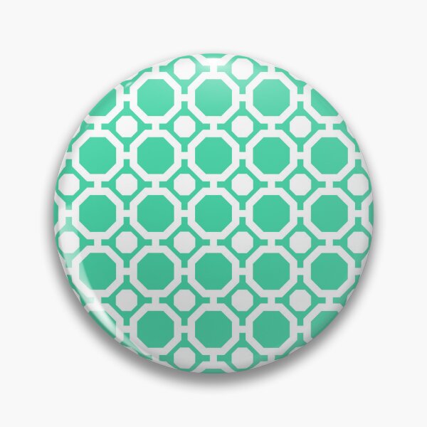 Item preview, Eucalyptus & white geometric pattern designed and sold by Mint + Midnight.