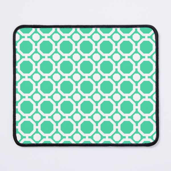 Item preview, Eucalyptus & white geometric pattern designed and sold by Mint + Midnight.