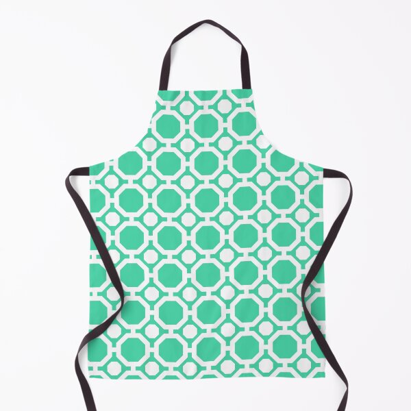 Item preview, Eucalyptus & white geometric pattern designed and sold by Mint + Midnight.