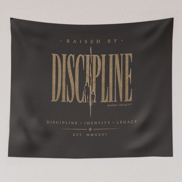 Item preview, Raised By Discipline Shirt | Legacy Mindset Streetwear | Masculine Father Son Design designed and sold by BOOGY LEGACY™.