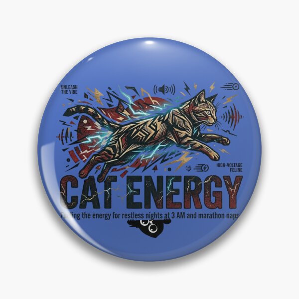 Item preview, CAT ENERGY | HIGH VOLTAGE FELINE | FUNNY CAT T-SHIRT designed and sold by LowBatteryStudio ⭐.