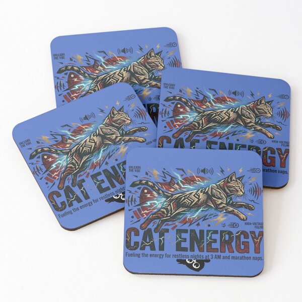 Item preview, CAT ENERGY | HIGH VOLTAGE FELINE | FUNNY CAT T-SHIRT designed and sold by LowBatteryStudio ⭐.