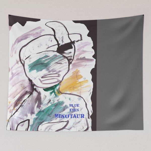 Item preview, Blue Eyes Minotaur - Dreaming (painting by ACCI) designed and sold by VanyssaGraphics.