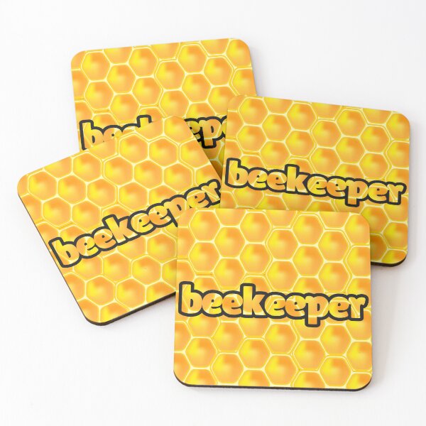 Item preview, Beekeeper Honeycomb Design – Golden Bee Lover Typography Art designed and sold by Terannart.