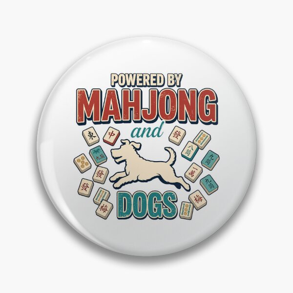 Item preview, Funny Mahjong Player - Powered by Mahjong and Dog designed and sold by CutOutIdols.