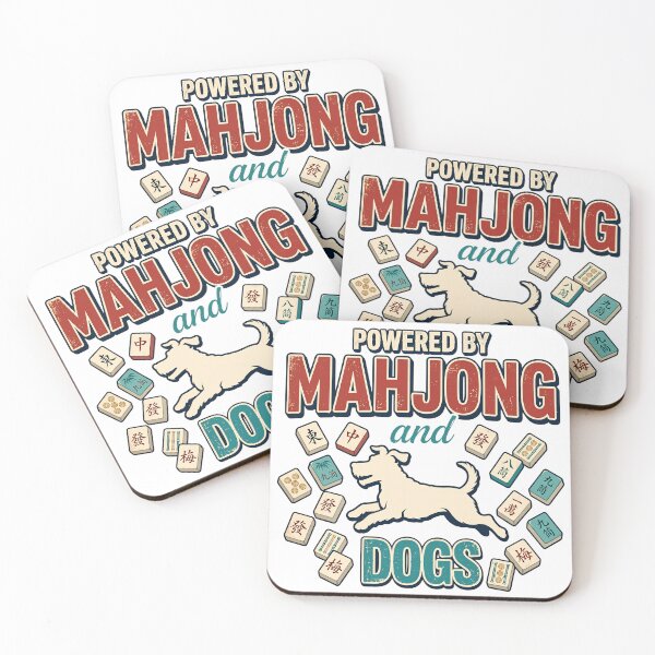 Item preview, Funny Mahjong Player - Powered by Mahjong and Dog designed and sold by CutOutIdols.