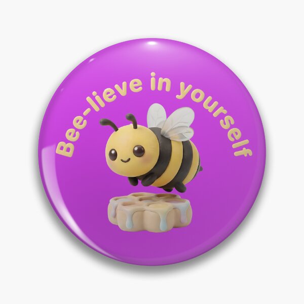 Item preview, Cute 3D Honeybee - Bee-lieve In Yourself designed and sold by Utopian-Magic.