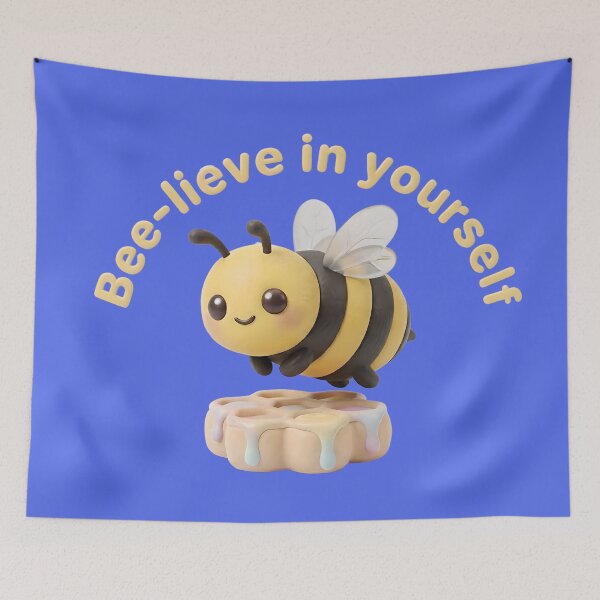 Item preview, Cute 3D Honeybee - Bee-lieve In Yourself designed and sold by Utopian-Magic.