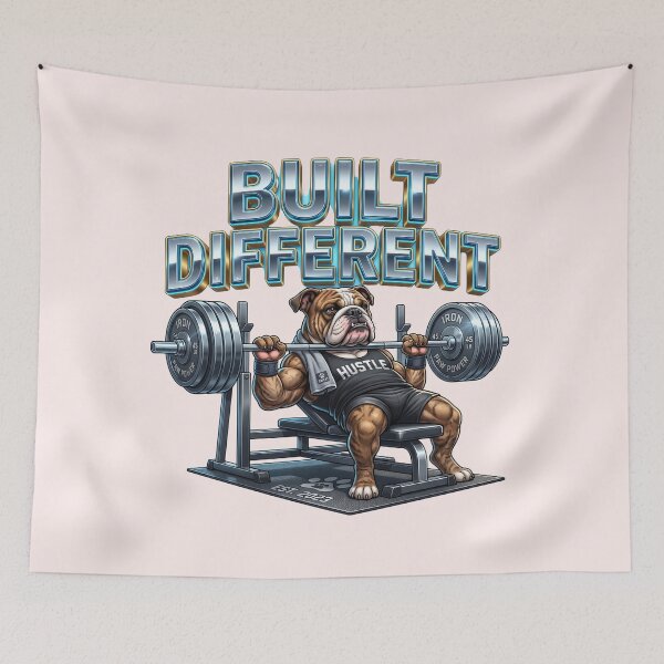 Item preview, Built Different Elite Fitness Lifestyle designed and sold by pradeepvisuals.