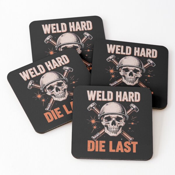 Item preview, Weld Hard Die Last Skull Welder T-Shirt | Welding Helmet Skeleton Graphic Tee designed and sold by LabCore.