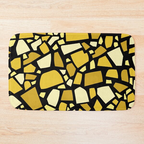 Item preview, Gold Terrazzo Pattern | Black Gold Luxe Seamless Mosaic Surface designed and sold by Dino-Lune.